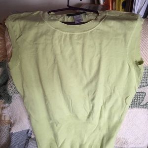 Pale Chartreuse Silk & Nylon Jones NY Sweater